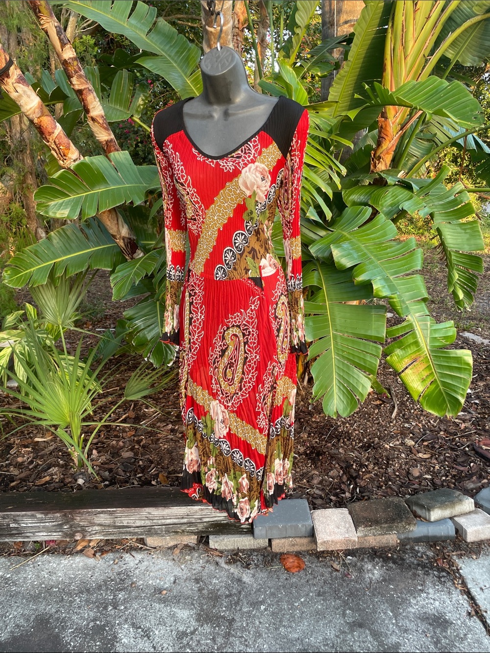 Lindi semi sheer handkerchief, hem, floral,dress with metallic